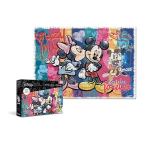 Rompecabezas X 1000 Piezas Ronda Mickey Mouse & Minnie