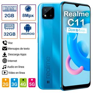 Celular Realme C11 2021 Ram2 Rom 32GB Azul