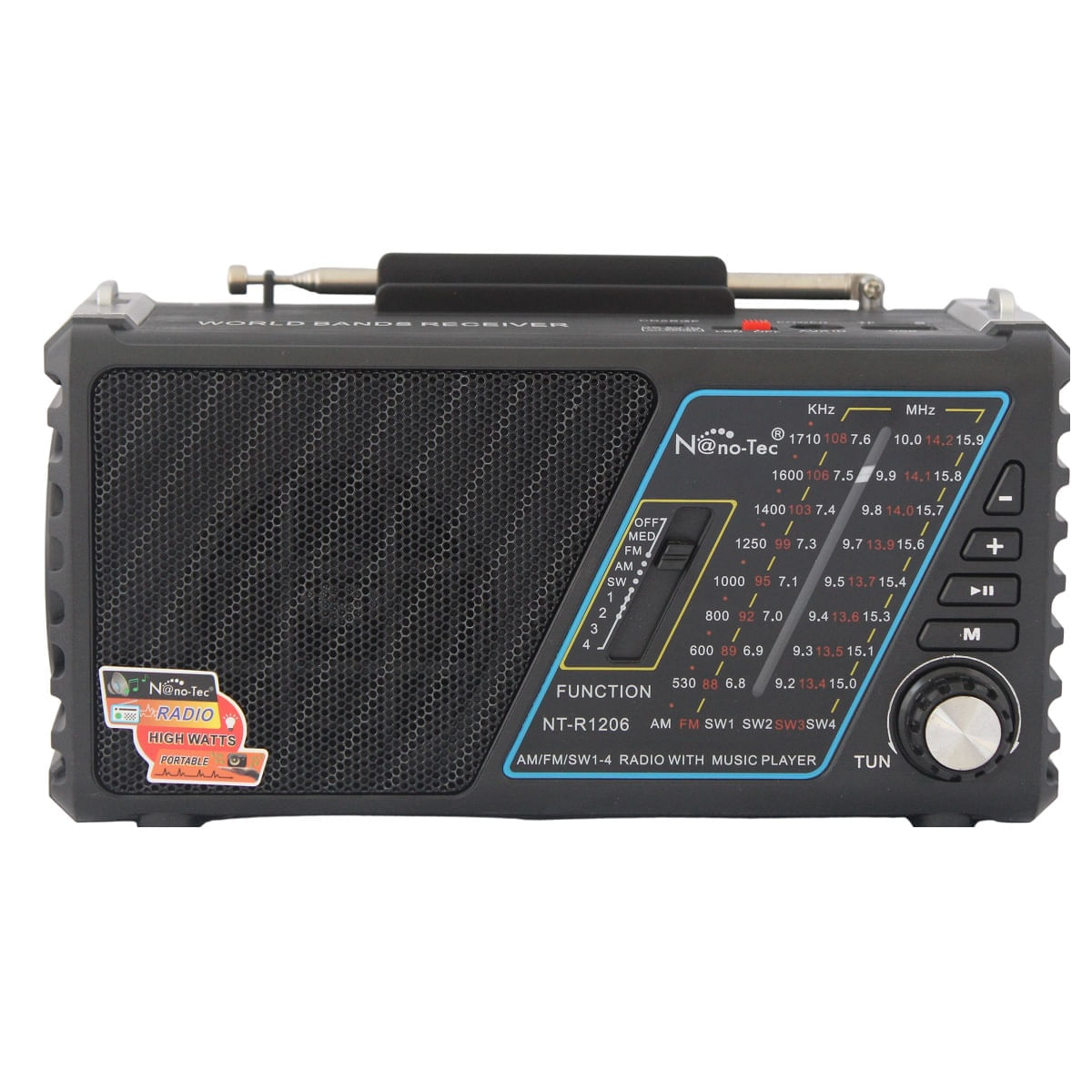 Radio Bluetooth Parlante Recargable Con USB y Radio FM GENERICO