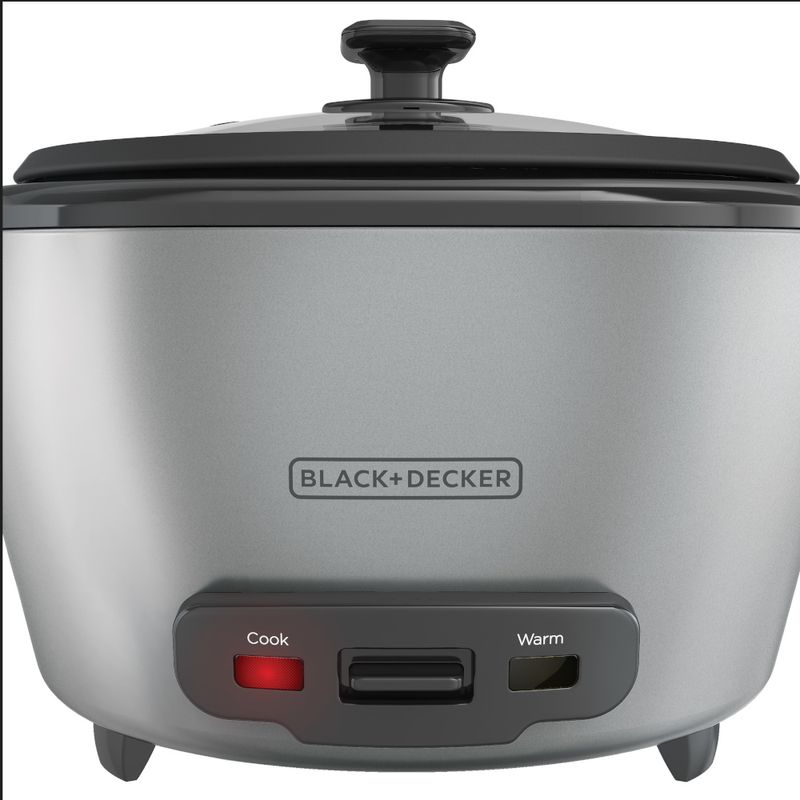 Olla Arrocera Black+Decker 20 Tazas, Plata RC5200M - Muy Bacano