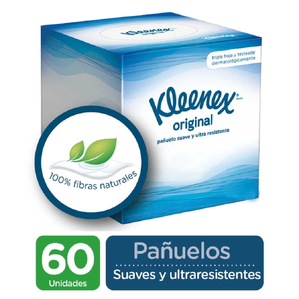 Kleenex Pañuelos faciales ultra suaves, caja de cubos, 50 pañuelos por caja  de cubos, 4 paquetes