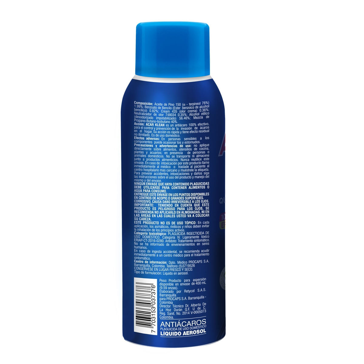 Acar-Klean Spray 400 Ml Cial — Farmacias Arrocha