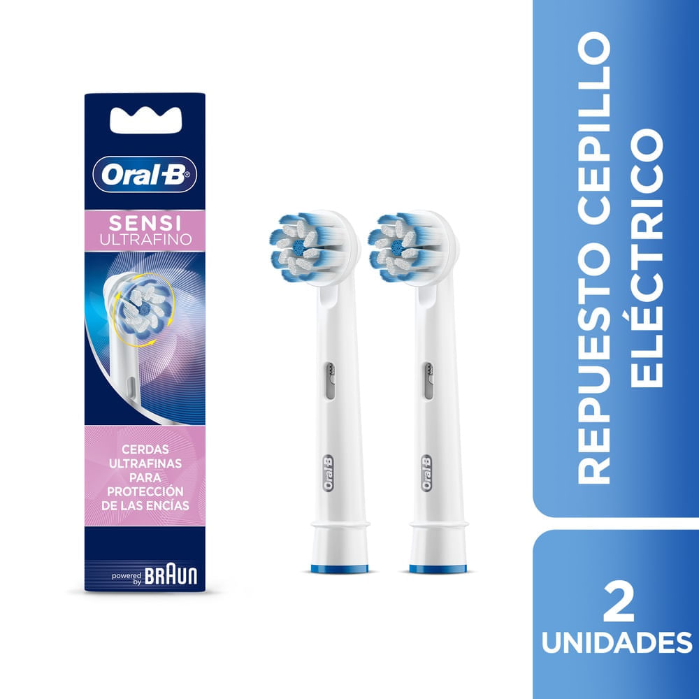 Repuesto Cepillo Dental Electrico Oral-B Ultrafino X 2Und - Muy Bacano