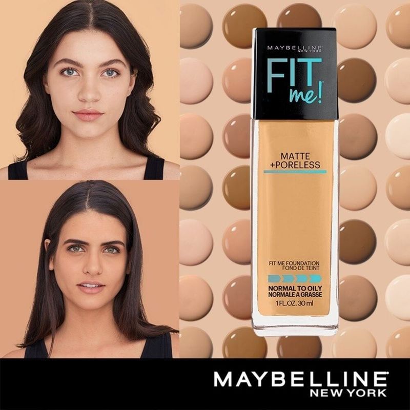 Maybelline Fit Me! Base de maquillaje Matte and Poreless 30 ml (varios  tonos)
