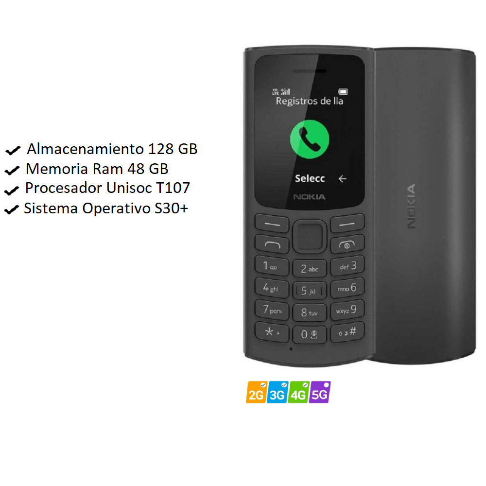 Celular Nokia 105 4G negro