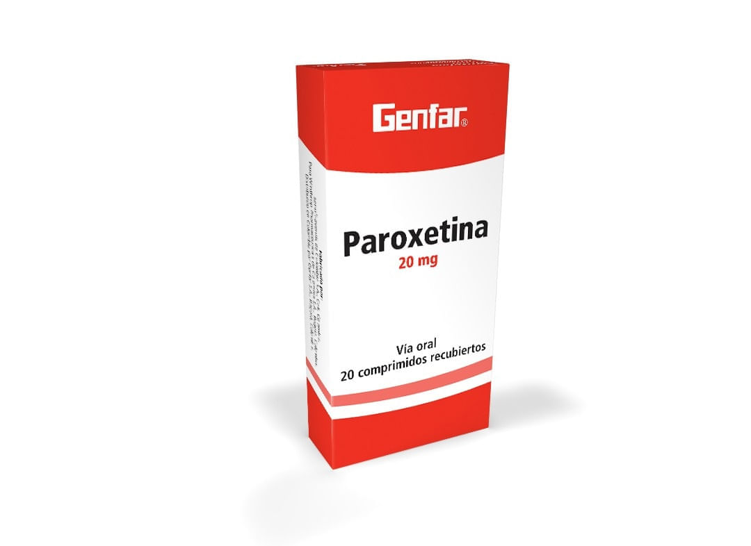 Paroxetina 20Mg X 20 Tabletas - Muy Bacano