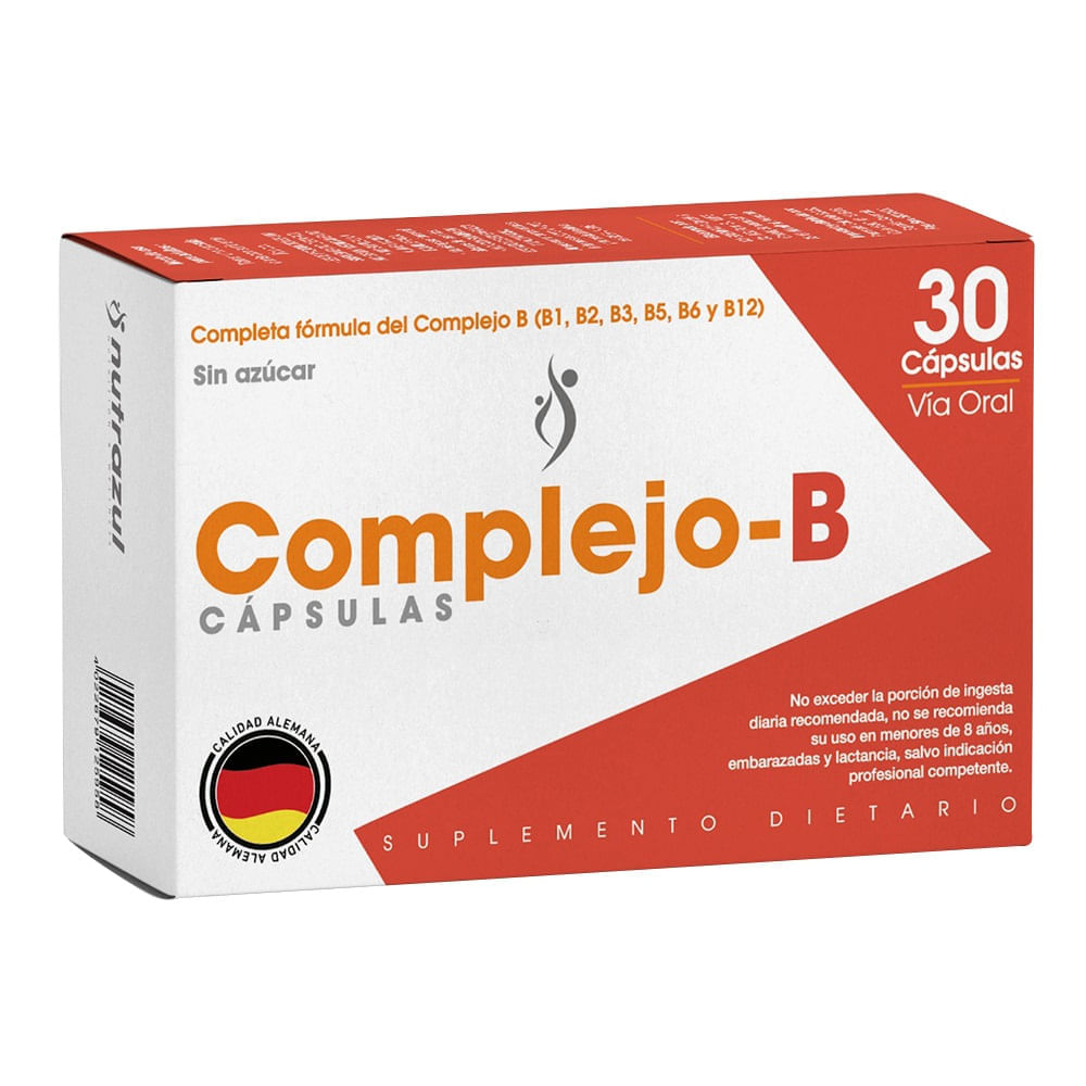 Complejo B Nutrazul X 30 Capsulas - Muy Bacano