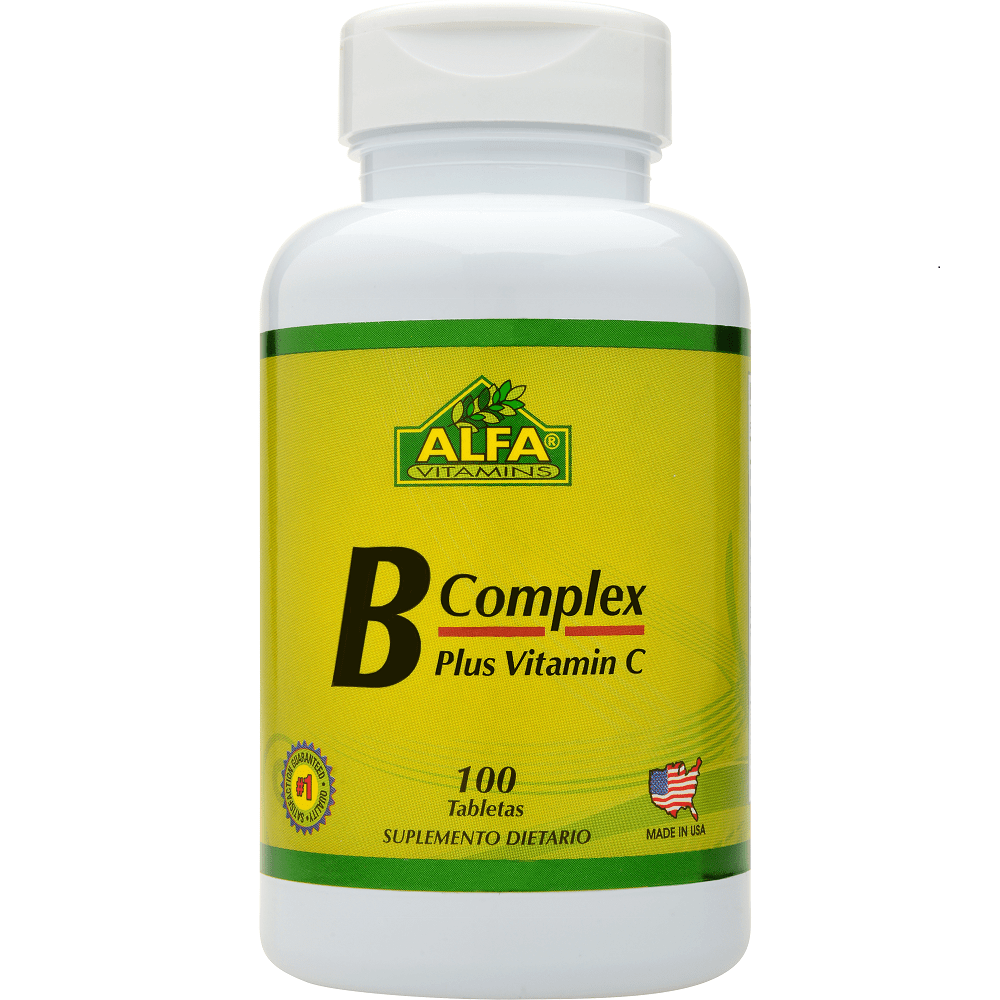 B Complex Alfa Vitamins X 100 Tabletas - Muy Bacano