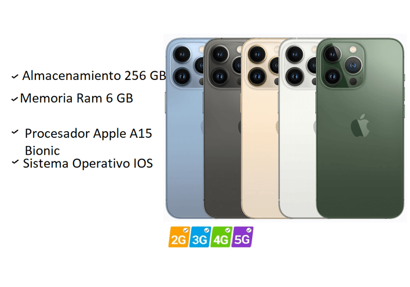 Celular Iphone 13 Pro Max 128 Gb Color Dorado Reacondicionado Y Reloj  Genérico