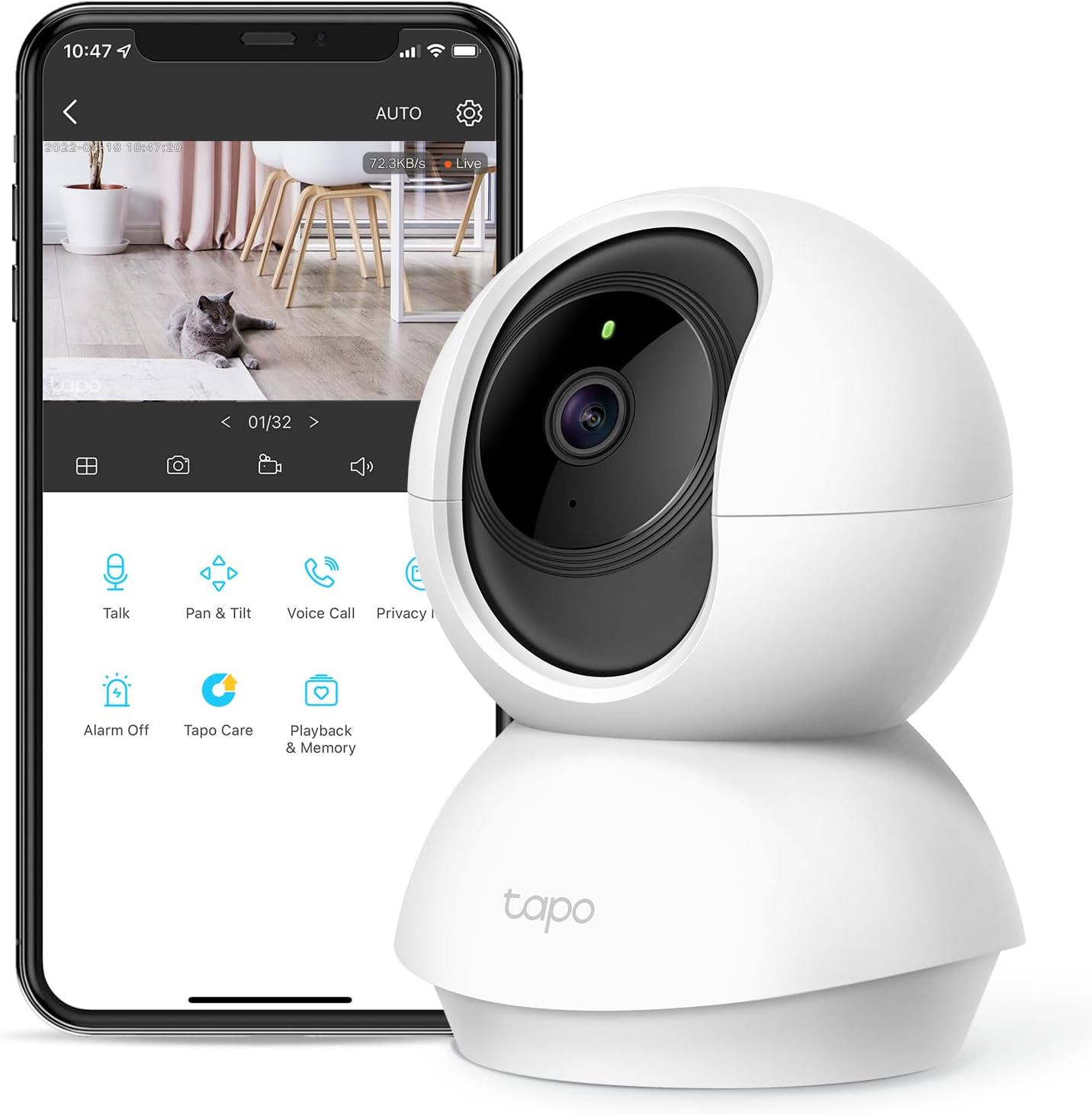  TP-Link Tapo - Cámara de seguridad 2K HD para exteriores, con  cable IP66, resistente a la intemperie, detección de movimiento/persona,  funciona con Alexa y Google Home, sirena integrada con visión nocturna