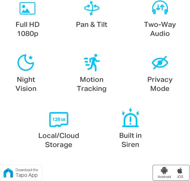  TP-Link Tapo - Cámara de seguridad 2K HD para exteriores, con  cable IP66, resistente a la intemperie, detección de movimiento/persona,  funciona con Alexa y Google Home, sirena integrada con visión nocturna