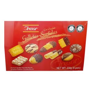 Estuche Galletas Navideñas Con Chocolate Tresor X 230 gr