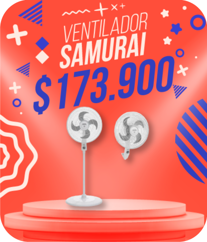 Ventilador samurai a solo $174.000